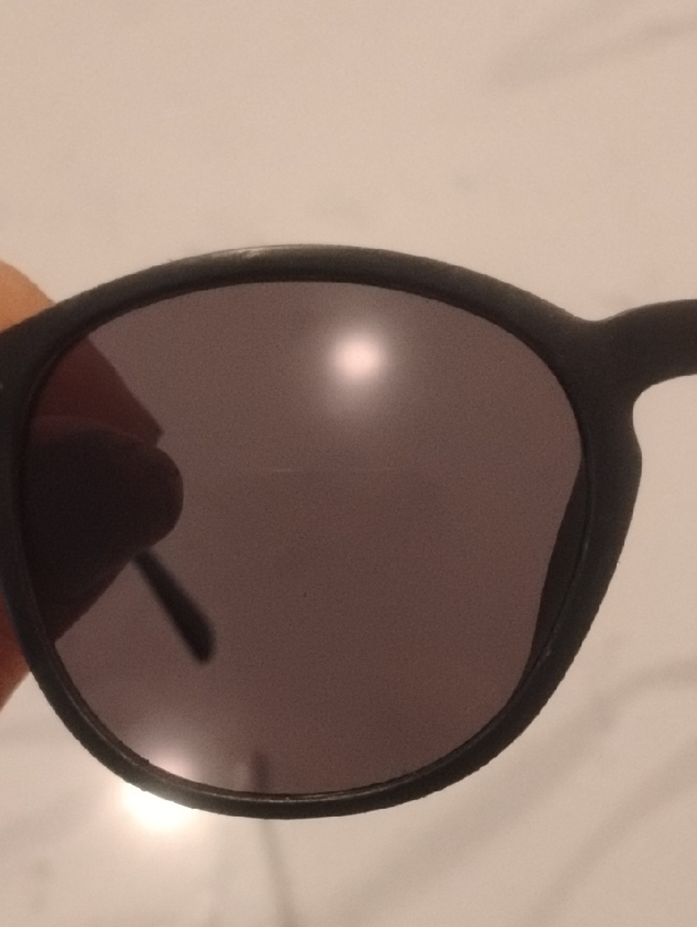 Round Black UV Sunglasses - Picture 7 of 10
